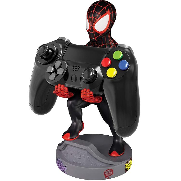 Cable Guys (Spiderman Miles Morales) Marvel Statuetta Base Smartphone Controller