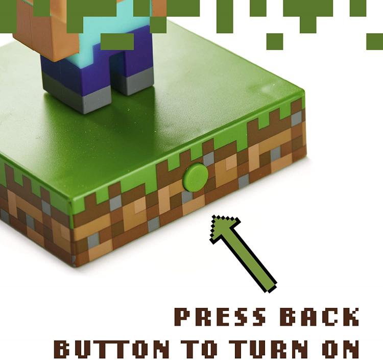 Paladone Minecraft Steve Light Icons Bdp Lampada Da Notte 3D Gioco Led Pp6594Mcf