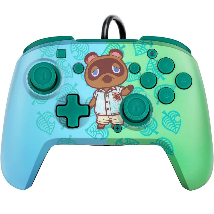 Pdp Nintendo Switch Controller Faceoff Deluxe + Audio Cablato | Animal Crossing