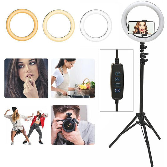 Kooper Ring Light Lampada Selfie E Treppiedi Da Terra Tavolo Supporto Smartphone
