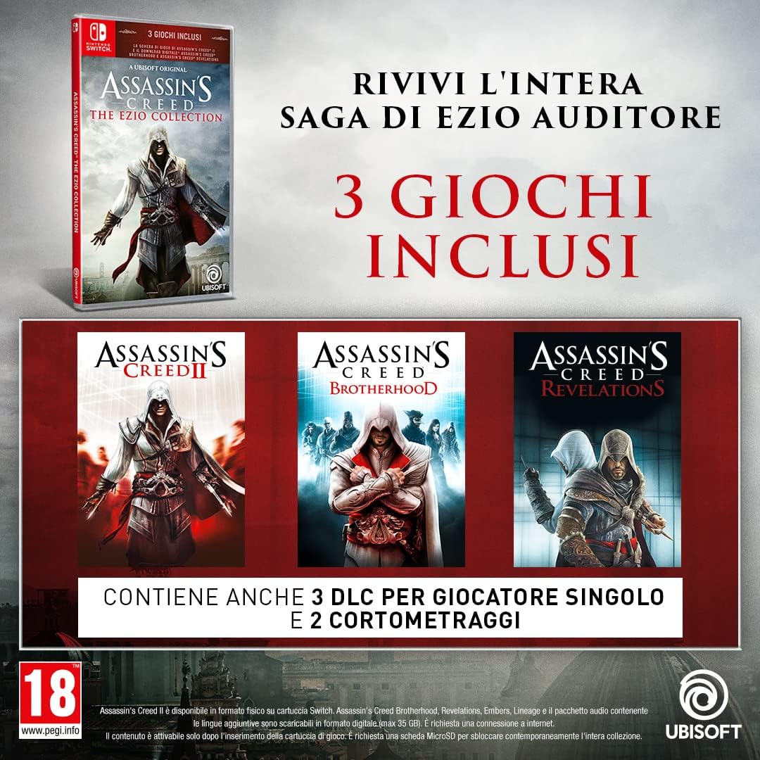Assassin's Creed: The Ezio Collection Nintendo Switch Gioco NS Italiano PAL ITA