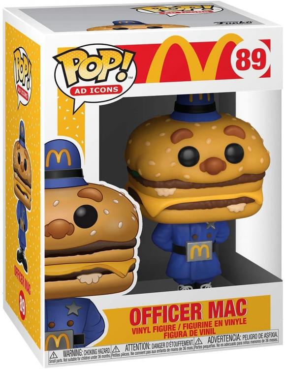 Funko Pop ! Ad Icons Mcdonald'S - (89) Officer Mac Vinyl Figure 9Cm Big Mac