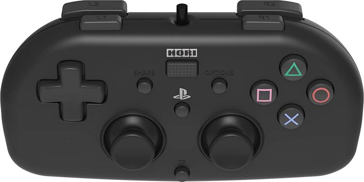 Joypad Hori Minipad Ps4 Wired Con Filo Nero Controller Ufficiale Playstation 4