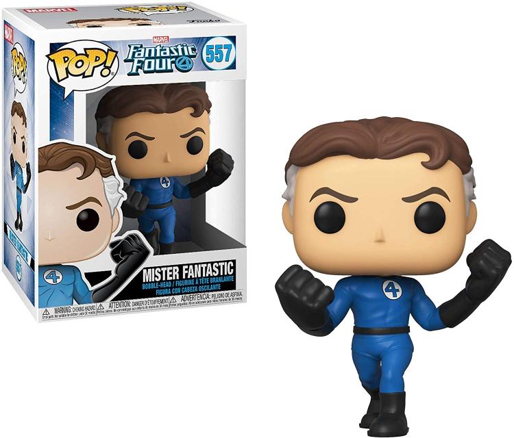 Funko Pop ! Marvel Fantastic Four4 - (557) Mister Fantastic Figure Fantastici 4