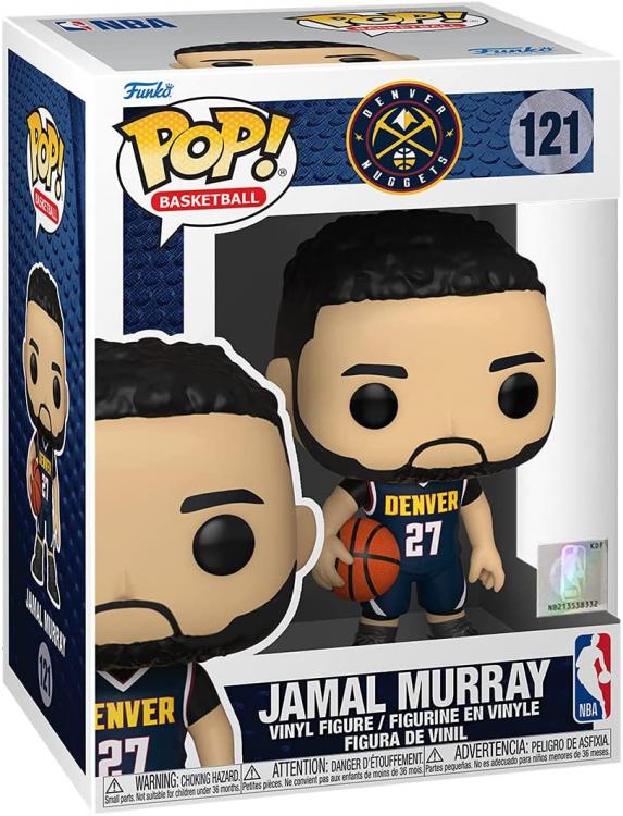 Funko Pop Basketball Nba Nuggets- Jamal Murray 121 Dark Blue Jersey Vinyl Figure