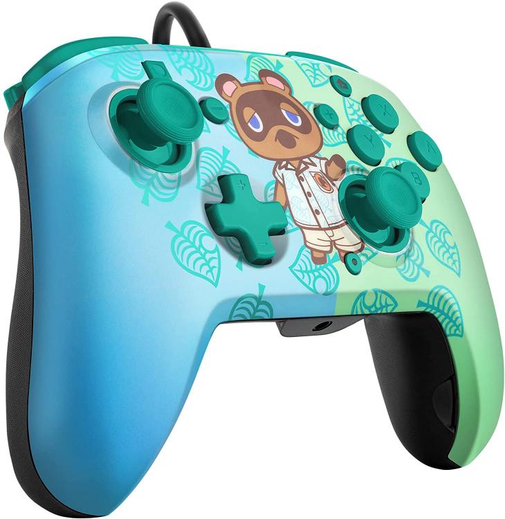Pdp Nintendo Switch Controller Faceoff Deluxe + Audio Cablato | Animal Crossing