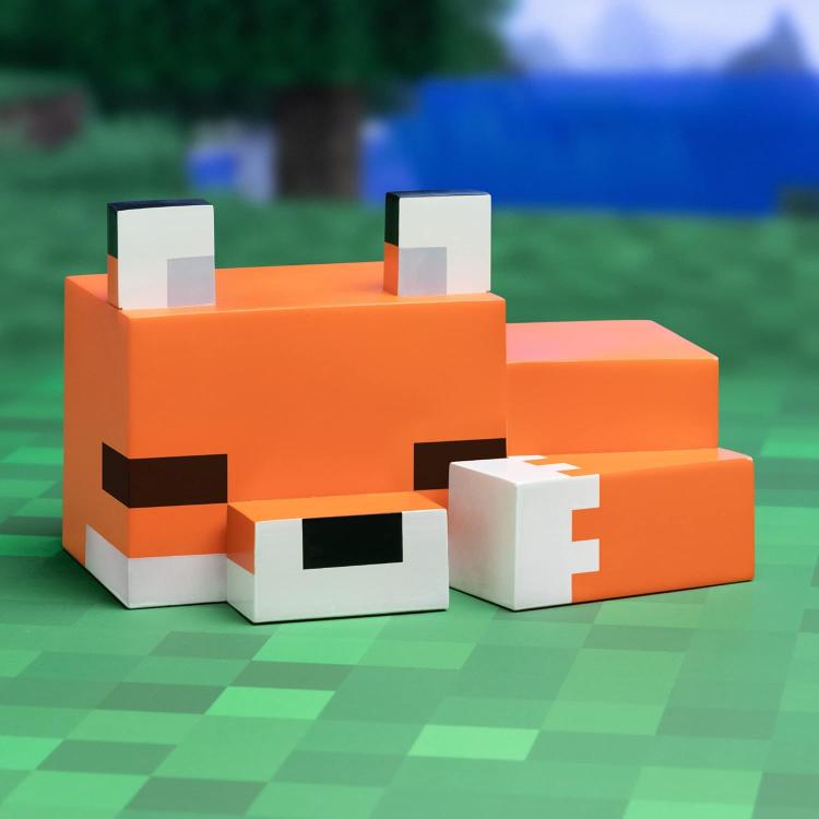 Paladone Lampada Minecraft Fox Volpe - Lampada Luce Led Notturna A Batterie Aaa