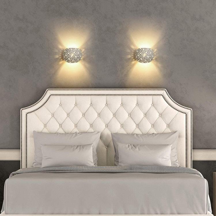 Universo Applique Gesso A Parete Doppia Emissione Traforata Lampada G9 Interno