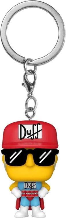 Funko Pop ! Keychain Pocket The Simpson - (Duffman) Portachiavi Vinyl Figure 4Cm