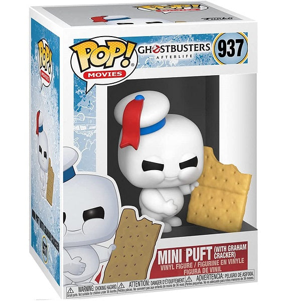 Funko Pop ! Movies - Ghostbusters Afterlife (937) Mini Puft With Graham Cracker