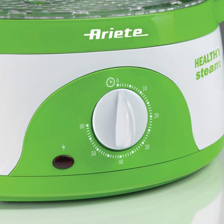 ARIETE 911 HEALTHY STEAM VAPORIERA ELETTRICA CONTENITORE SALVASPAZIO 800W 9LT