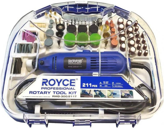 Kit Mini Trapano 211Pz Smerigliatrice Drimmel Rotante 300W Punte Frese | Rmg-300