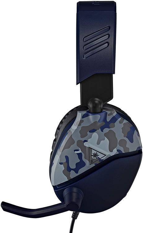 Turtle Beach Recon 70 Camo Blu Camo Cuffie Gaming Ps4 Ps5 Xbox One Pc Jack 3,5Mm