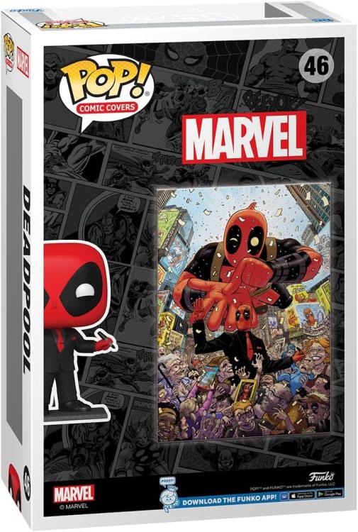 Funko Pop ! Marvel Deadpool Comic Cover - (46) Deadpool 2025 In Black Suit 10Cm