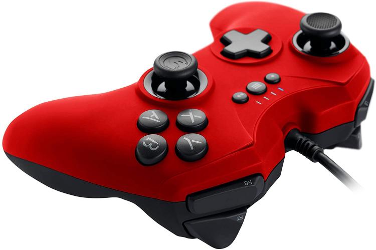 Nacon Pc Controller Gaming Gc-100 Rosso Windows Pad 6 Pulsanti Computer
