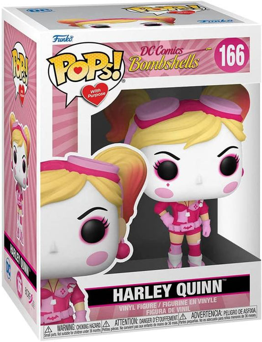 Funko Pop ! Dc Comics Bombshells - Harley Quinn (166) Pink Girl Figure Vinyl