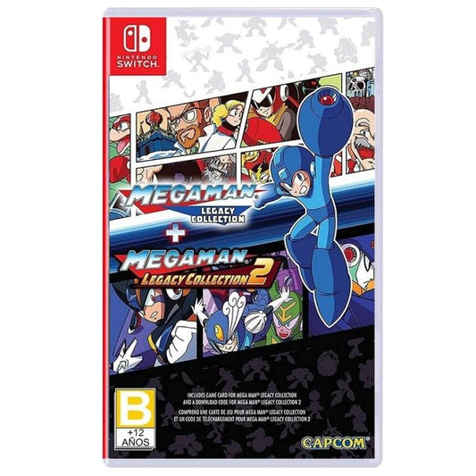 Mega Man Legacy Collection 1 + 2 - Nintendo Switch Videogioco Retro Game Ita Uk