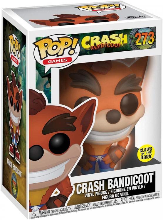 Funko Pop Crash Bandicoot 273 - Crash Vinyl Action Figure Collezione Sigillato
