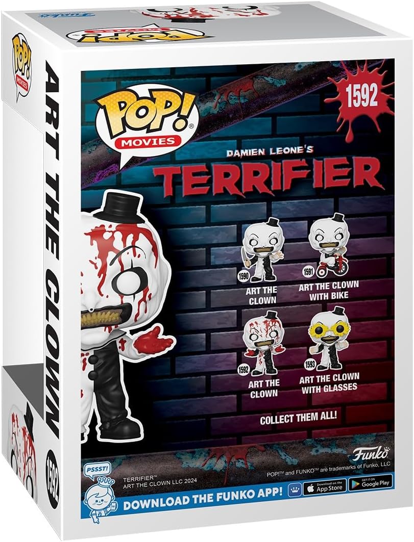 Funko Pop ! Movies Terrifier 2 - (1592) Art The Clown Bloody Figure 9Cm