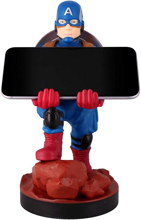 Cable Guys - Marvel (Captain America) Statuetta Base Smartphone Controller Gioco