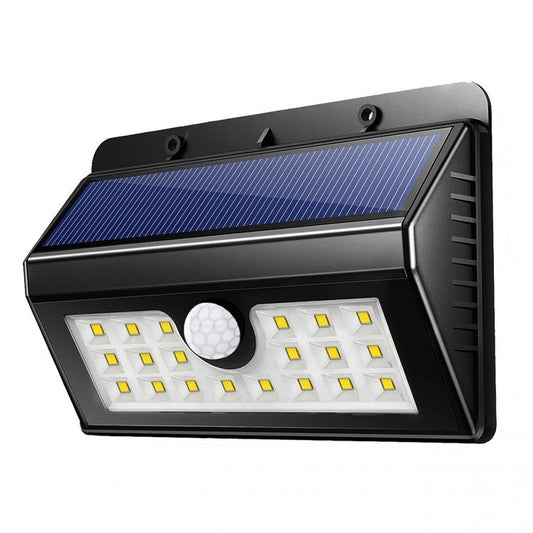 Faro Faretto Energia Solare Applique A Led Fotovoltaico Luce Sensore 3 Modalita