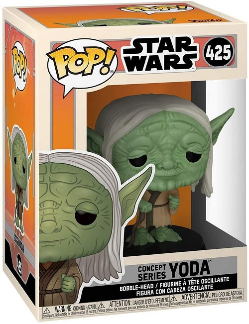 Funko Pop Star Wars 425 Concept Series Yoda Vinyl Action Figure Statuetta Nuovo