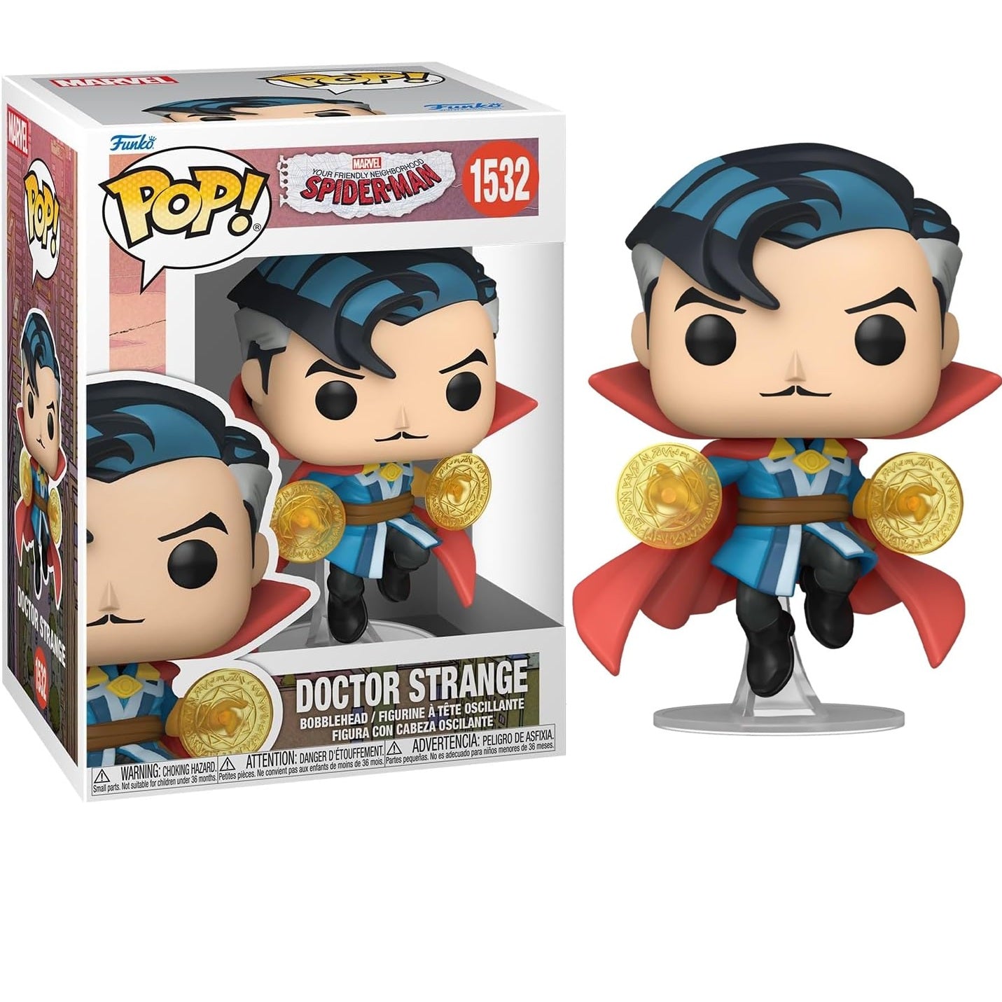 Funko Pop ! Marvel - Spider-Man Neighborhood (1532) Doctor Strange Vinyl Figure 9cm