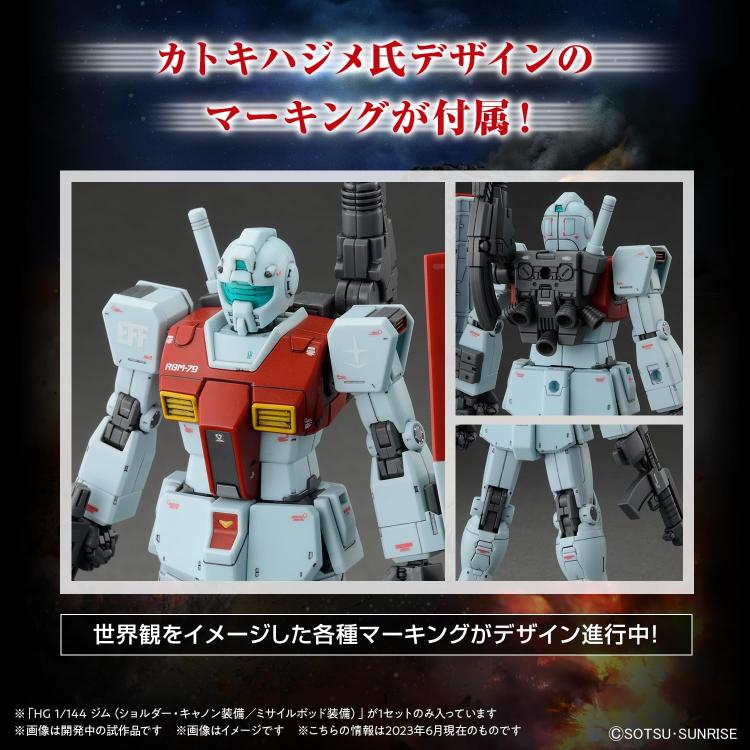 BANDAI - HG Gm Shoulder Cannon / Missile Pod 1/144 (Model Kit) 93185