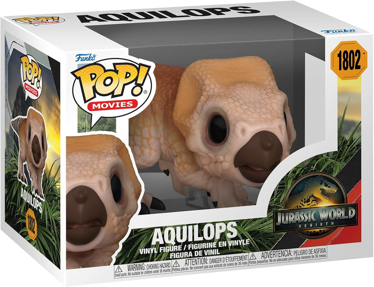Funko Pop ! Movies Jurassic World Rebirth Aquilops - (1802) Vinyl Figure 9cm
