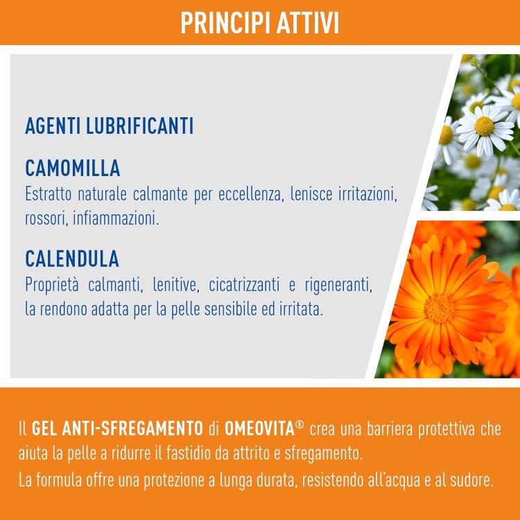 Omeovita Sport Gel Anti-Sfregamento Effetto Barriera Protettiva Cutanea 150Ml