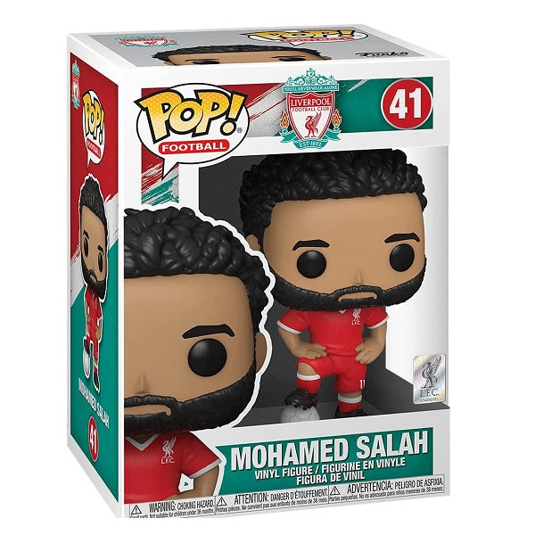 Funko Pop ! Football Liverpool - (41) Mohamed Salah Vinyl Figure Player 9Cm Reds