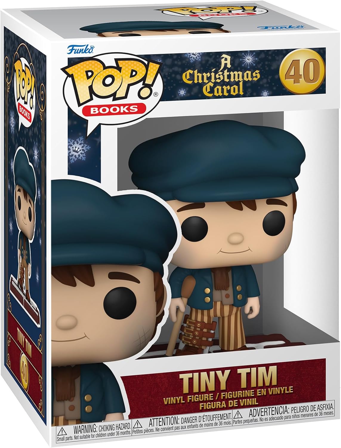 Funko Pop ! Books - A Christmas Carol (40) Tiny Tim Vinyl Figure 9Cm