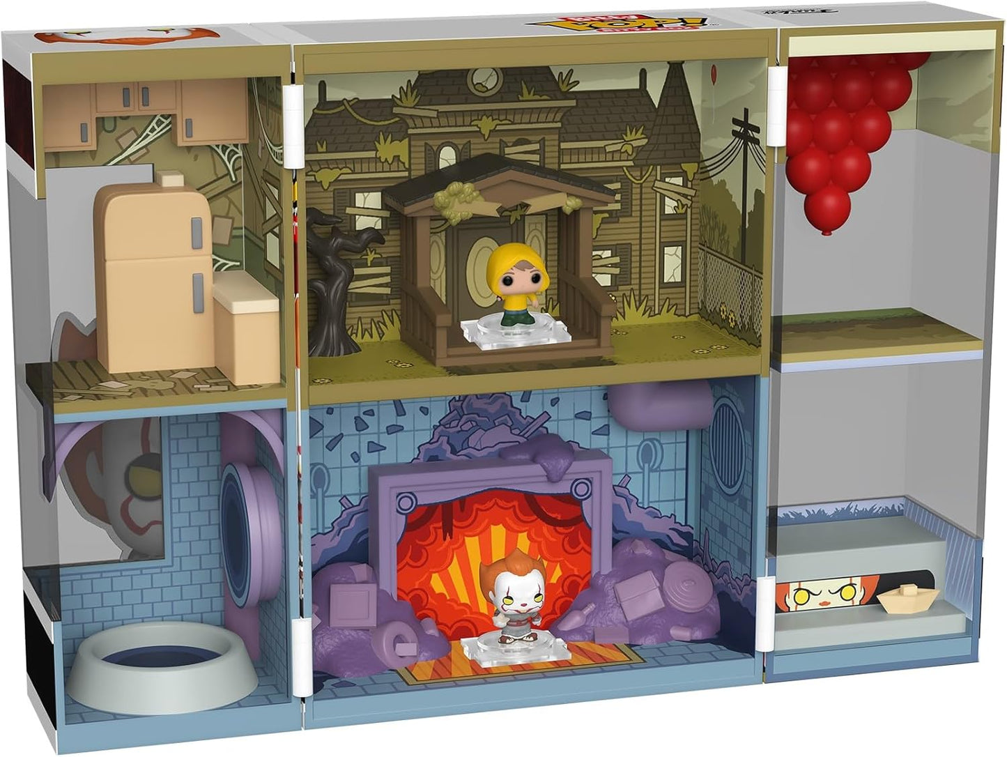 Funko Bitty Pop ! Bitty Box - Pennywise's Lair - It il Pagliaccio Figure Scene