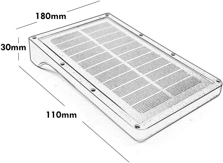Universo Faretto 48 Led 10W Esterno Impermeabile Applique Parete Lampione Solare