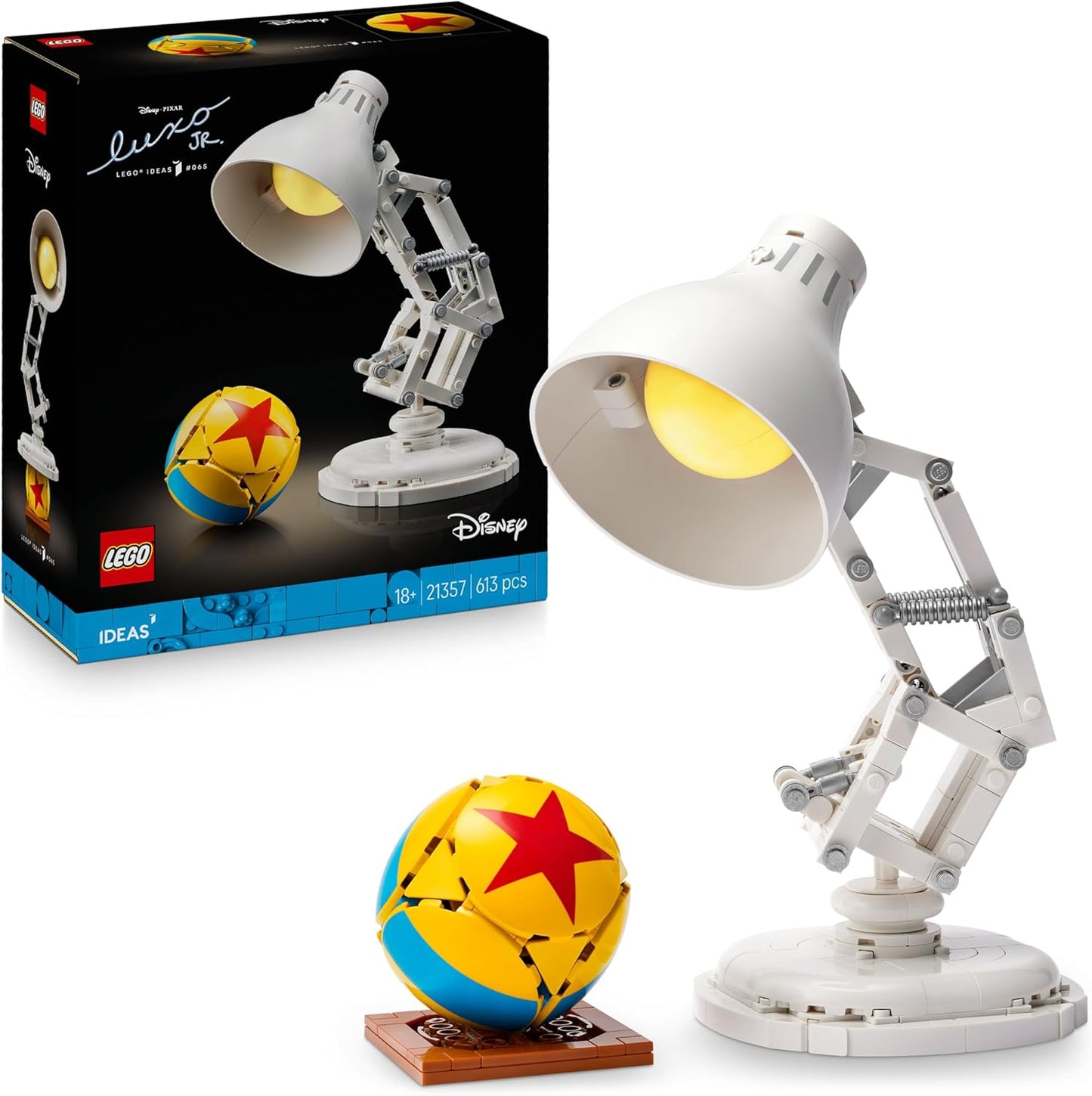Lego Ideas Disney Pixar Luxo Jr. 21357 Set Con Lampada PIXAR