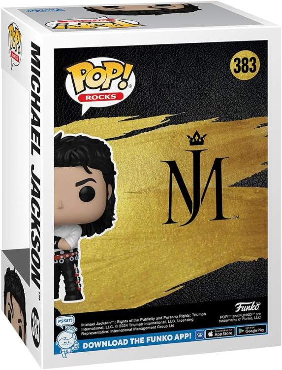 Funko Pop ! Rocks - (383) Michael Jackson (Dirty Diana) Clip Music Figure Mj