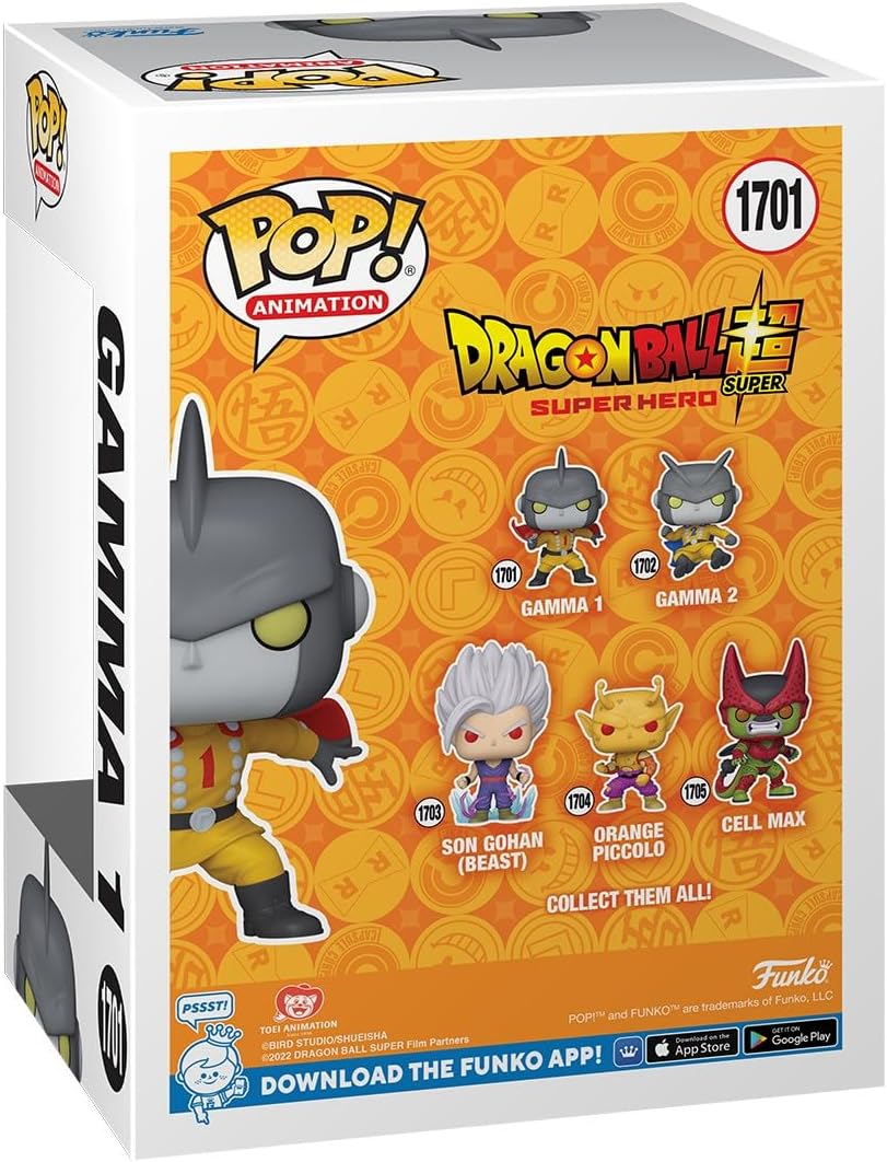 Funko Pop ! Animation - Dragon Ball: Super Hero - (1701) Gamma 1 Figure 9cm