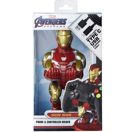 Cable Guys - (Iron Man Classic) Marvel Statuetta E Stand Smartphone Controller