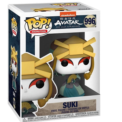 Funko Pop Avatar The Last Airbender 996 Suki Vinyl Figure Animation Statuetta