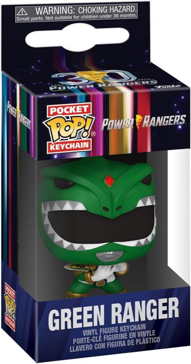 Funko Pop ! Keychain Tv Power Rangers 30Th (Green Ranger) Portachiavi Vinyl 4Cm