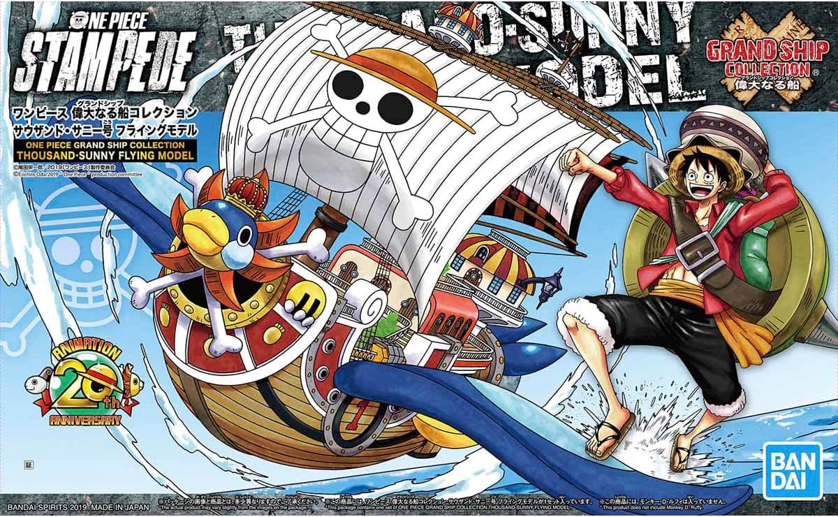 Bandai One Piece: Thousand Sunny Flying Model Grand Ship Collection Model Kit 12cm