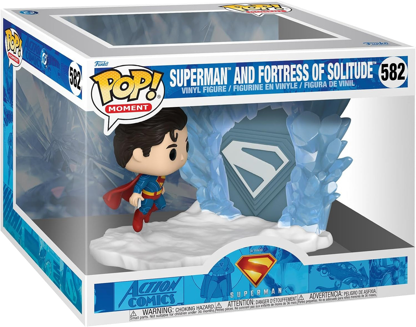 Funko Pop ! Moment - Superman 2025 (582) Superman and Fortress of Solitude Vinyl