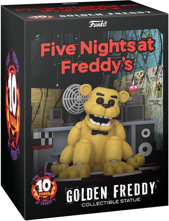 Funko Statua Figure Five Nights At Freddy'S - (Golden Freddy) Big 30Cm Fnaf 10Th