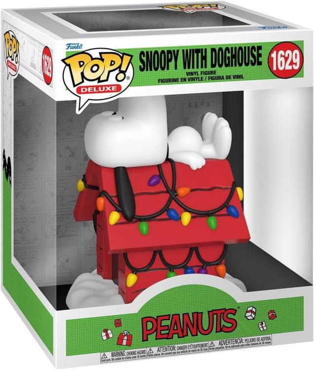 Funko Pop ! Tv Peanuts - (1629) Snoopy W/ Doghouse 15Cm Figure Holiday Deluxe