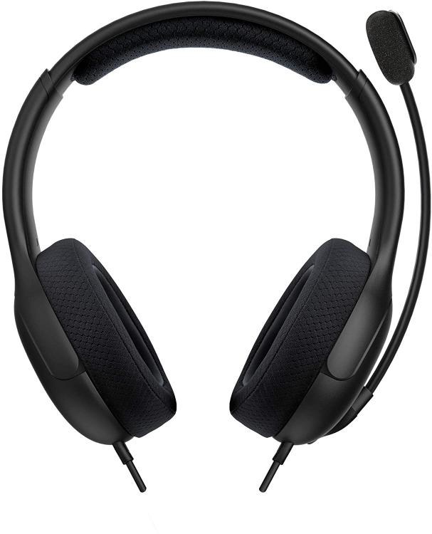 CUFFIE PDP NINTENDO SWITCH UFFICIALI CONTROLLER LVL40 WIRED HEADSET BLACK/NERA