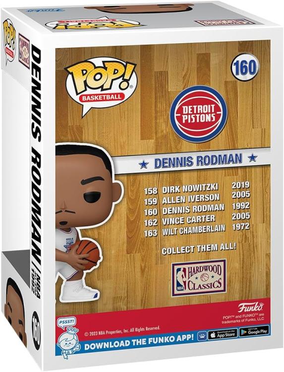 Funko Pop ! Basketball Nba All Stars - (160) Dennis Rodman (1992) Figure 9Cm