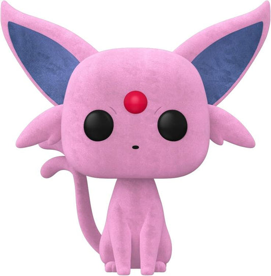 Funko Pop ! Games Pokemon - (884) Espeon Mentali Psiana Flocked Vinyl Figure 9Cm