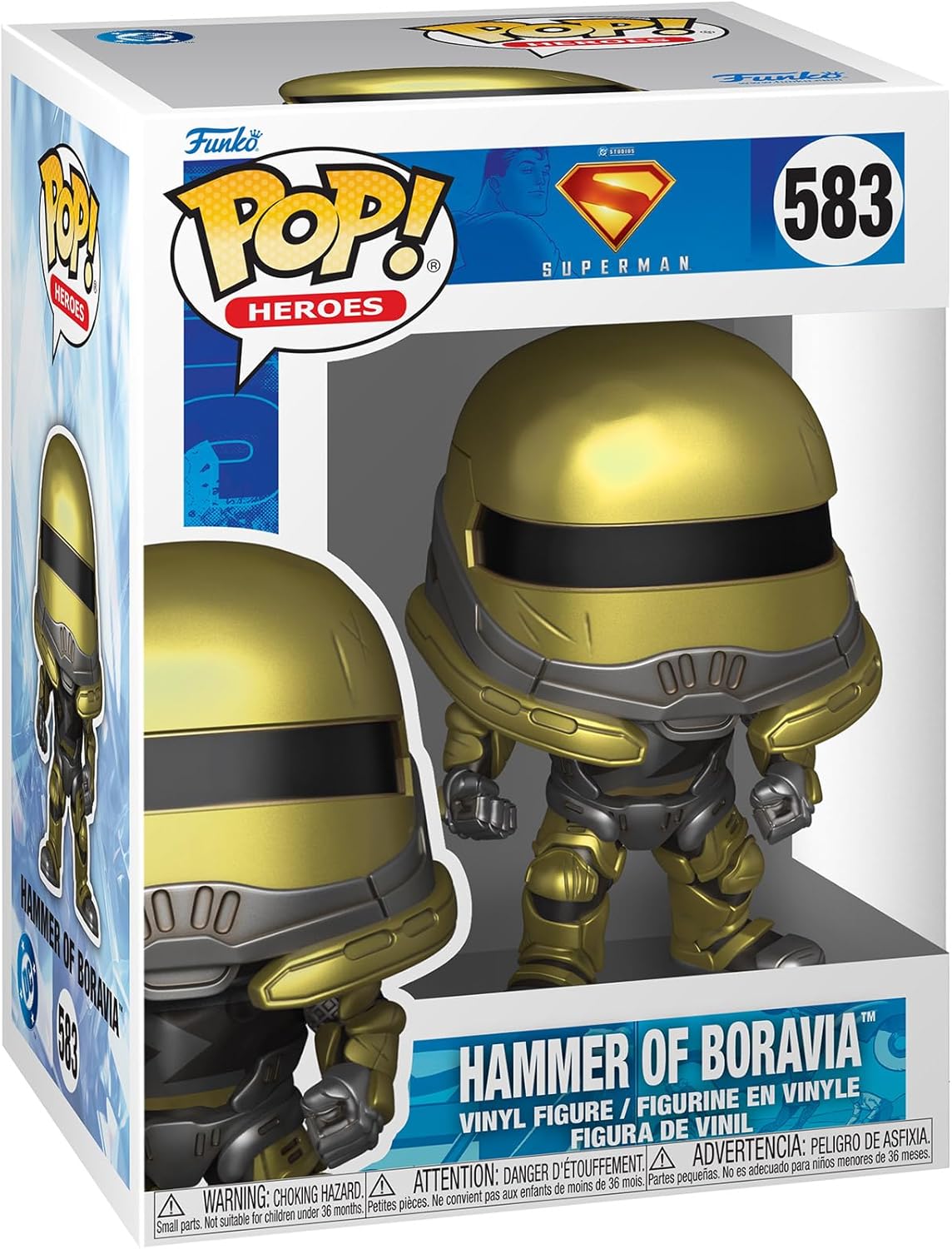 Funko Pop ! Heroes - Superman 2025 - (583) Hammer Boravia Vinyl Figure 9cm