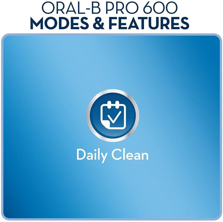 Oral-B 600 Pro Crossaction Bianco Spazzolino Elettrico Ricaricabile Denti