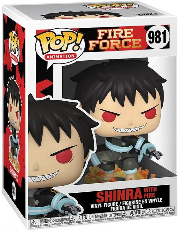 Funko Pop ! Animation - Fire Force Shinra With Fire (981) Vinyl Figure Anime 9Cm